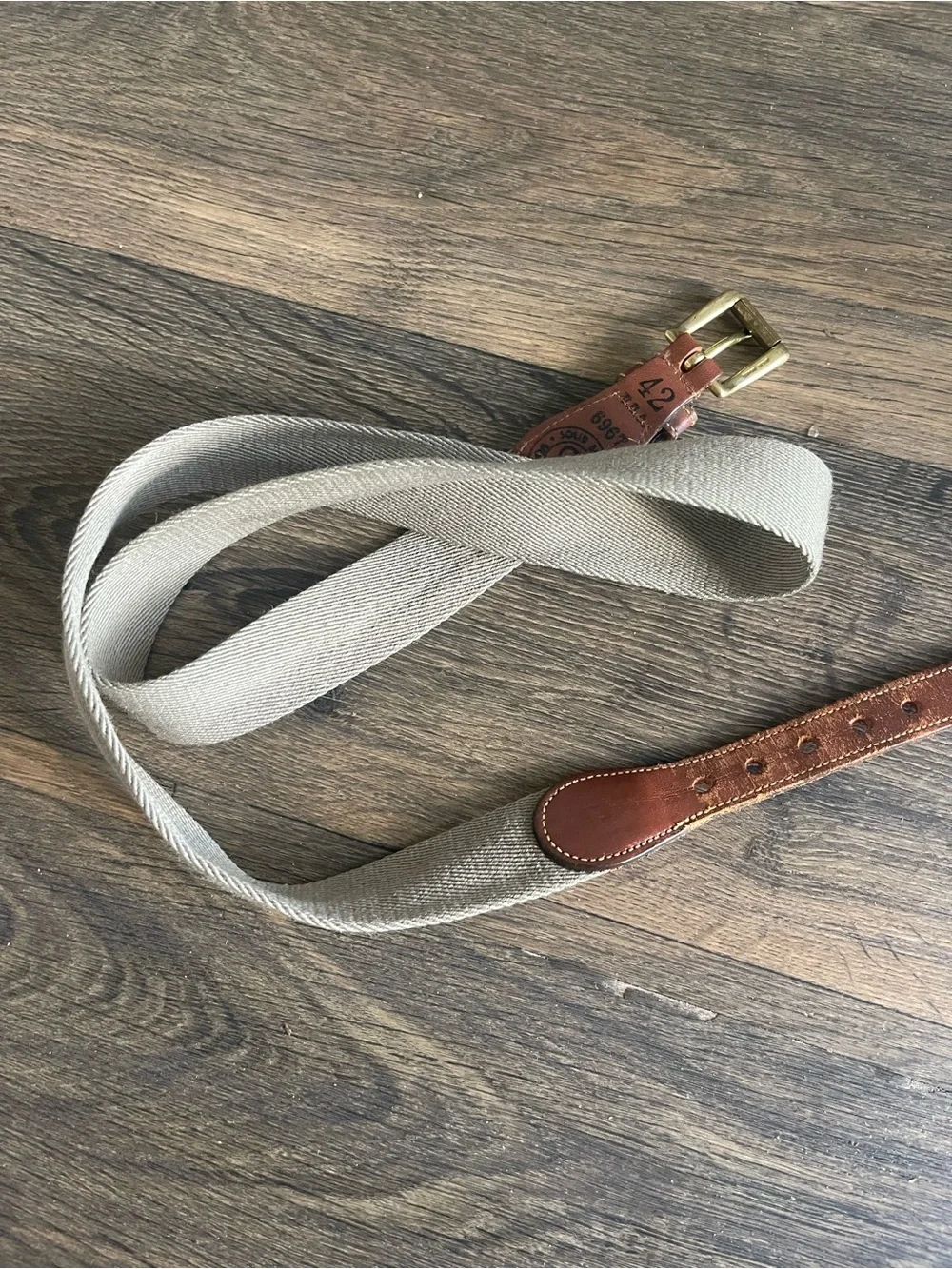 Vintage Dooney & Bourke Wool Surcingle Belt